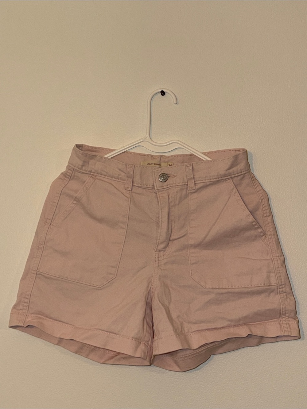 Levi's Light Pink Utility Shorts